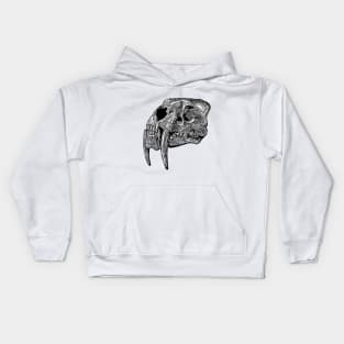 Smilodon skull Kids Hoodie